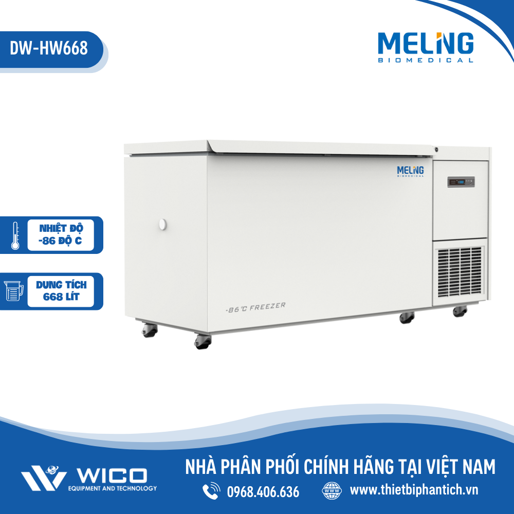 Tủ Lạnh Âm 86 độ C Meiling Trung Quốc DW-HW668 | 668 Lít