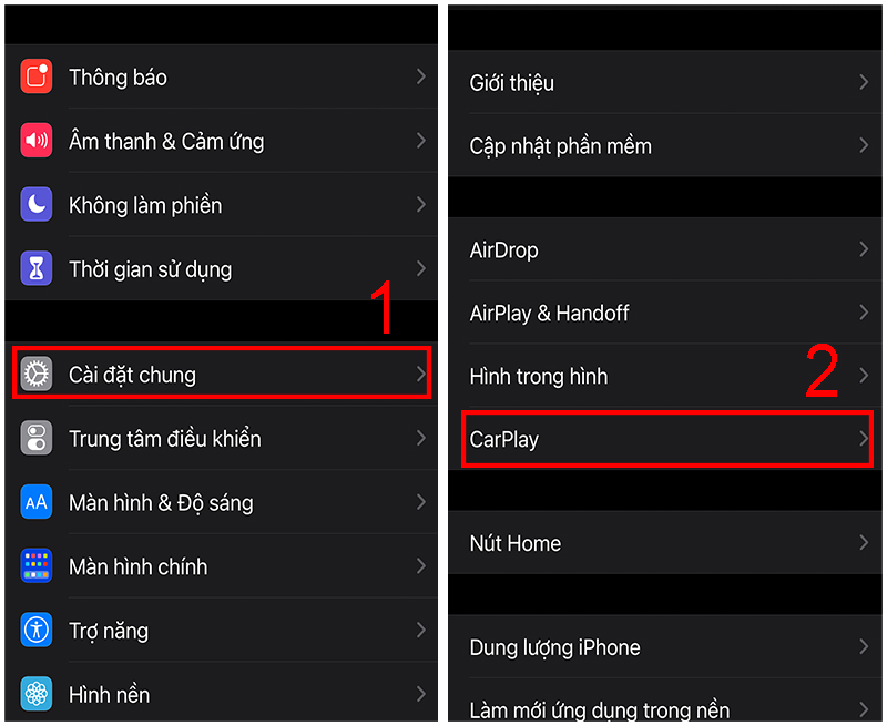 cai dat apple carplay