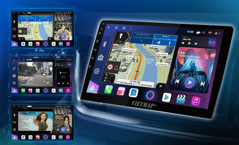 Màn hình ô tô hiện đại ngày nay được tích hợp rất nhiều tính năng tiện lợi