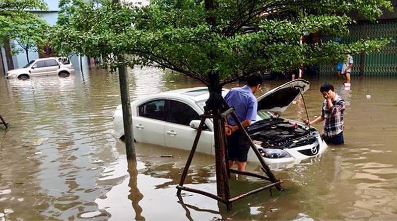 lai xe qua duong ngap
