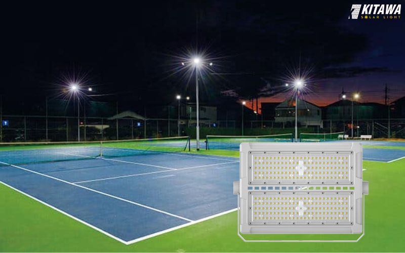 đèn pha điện cho sân Tennis