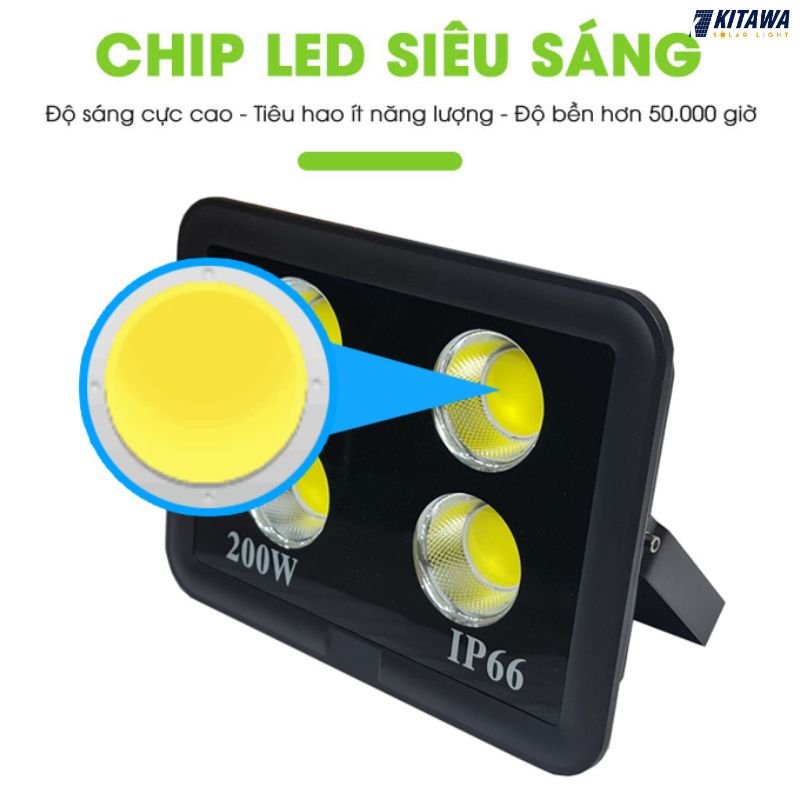 Đèn pha LED điện 200W chống chói AC.DP01.200