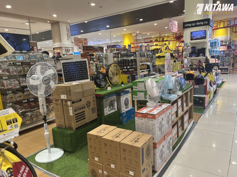 Quạt năng lượng mặt trời KITAWA có mặt trên toàn hệ thống Aeon Mall Việt Nam