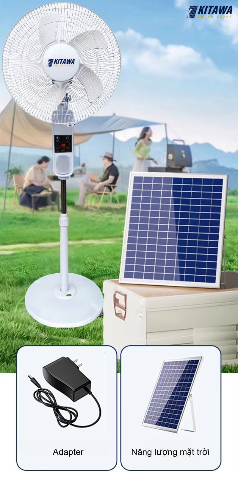 quạt năng lượng mặt trời 30w