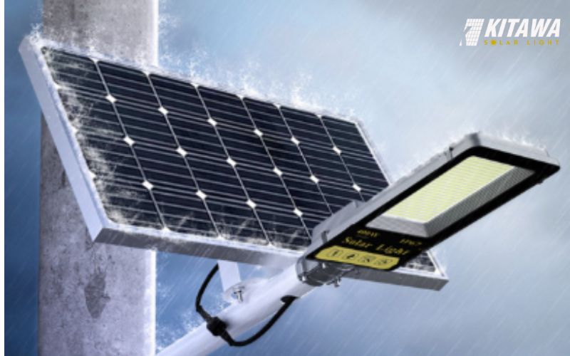 Đèn không nhận đủ ánh sáng mặt trời vào ngày mưa