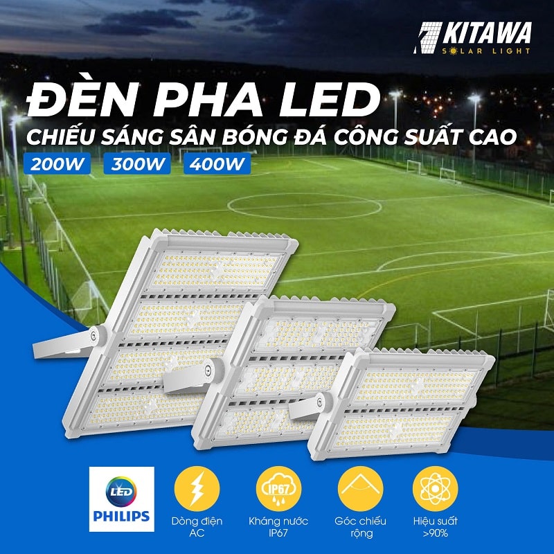 đèn pha led điện 300w