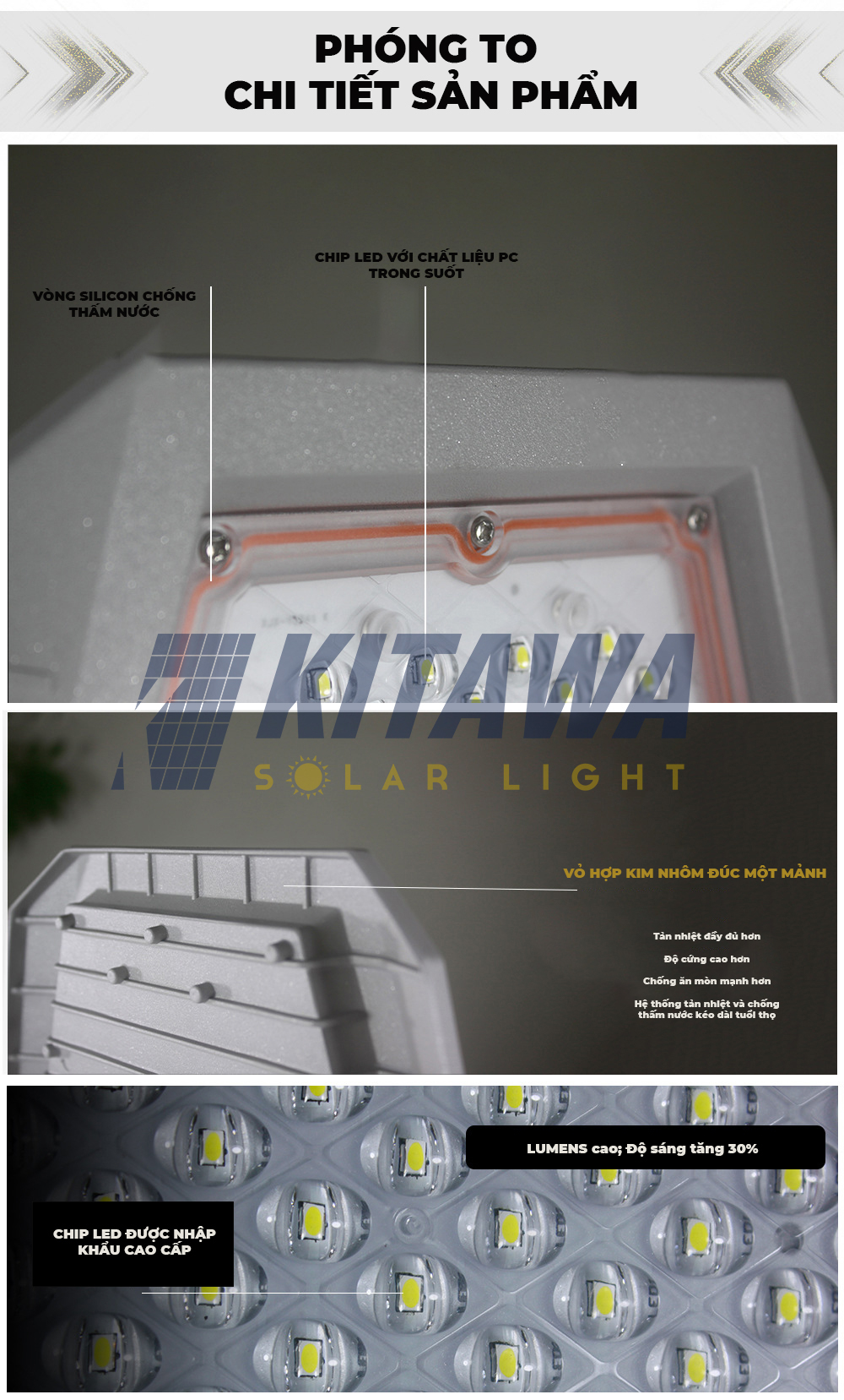 Đèn phi thuyền năng lượng mặt trời KITAWA PT1400