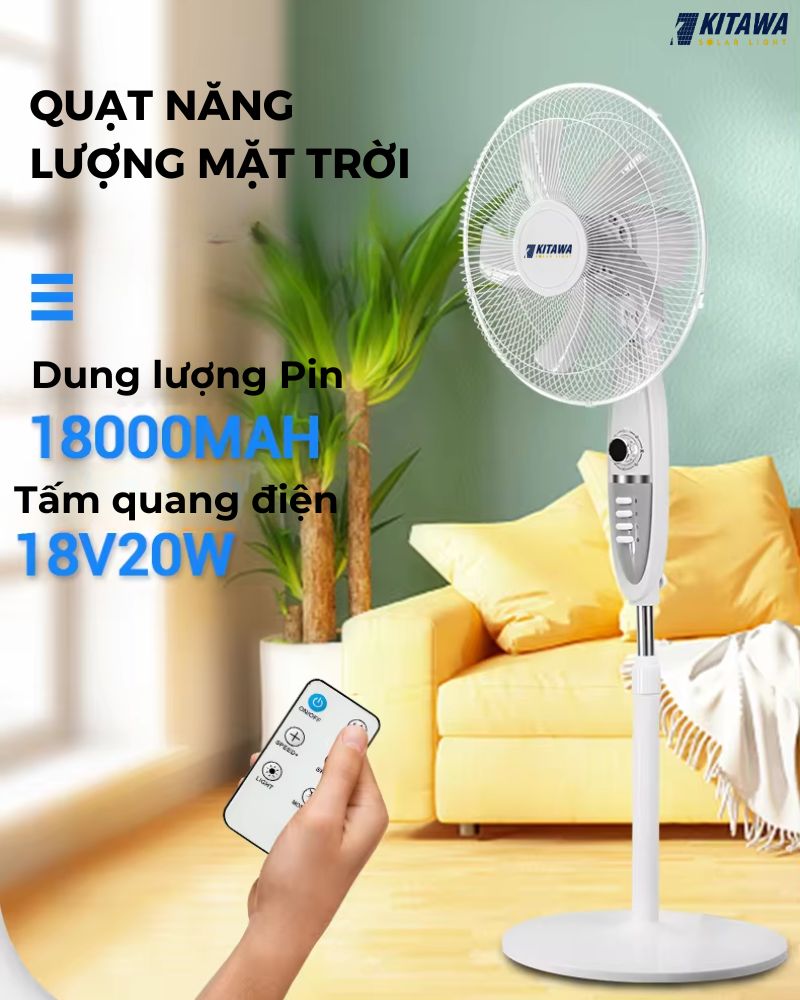 Quạt đứng năng lượng mặt trời 30W - KQ11.30