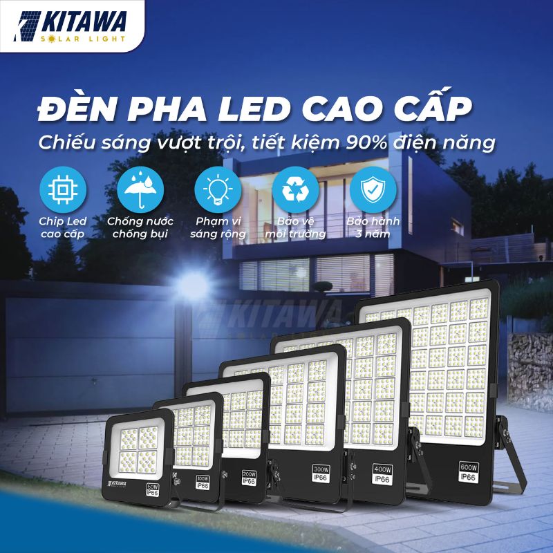 Đèn pha LED điện 600W AC.DP06.600
