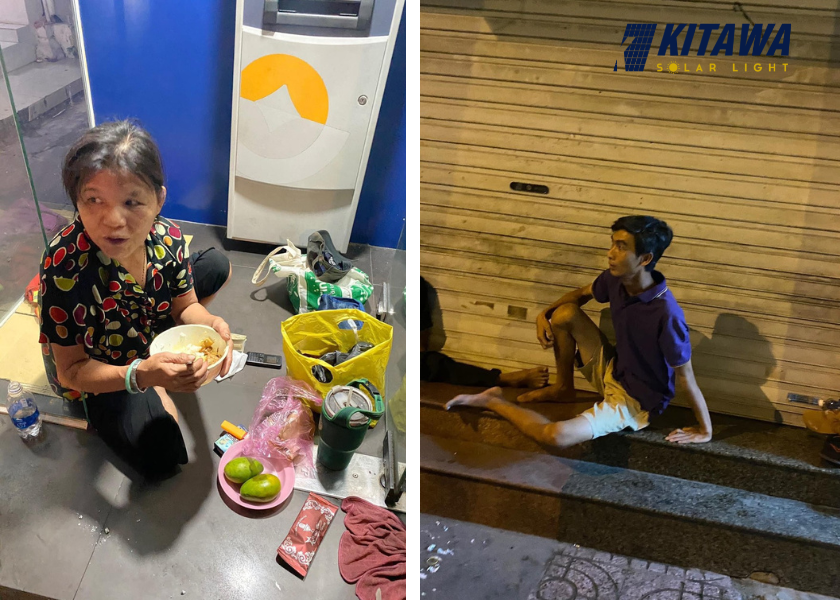 Kitawa phát áo ấm cho người vô gia cư