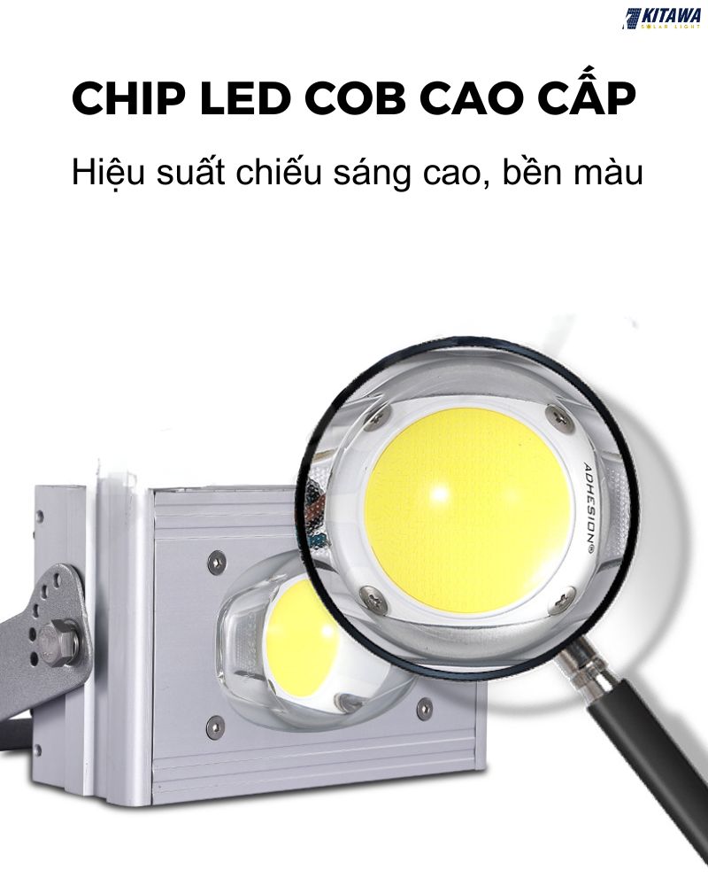 đèn pha COB năng lượng mặt trời 40W CT.DP02.40