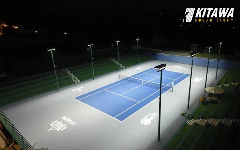 Ánh sáng cần phân bổ đồng đều theo thiết kế chiếu sáng sân Pickleball