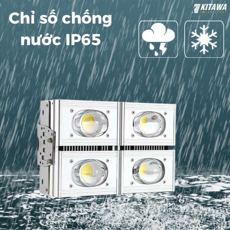 Đèn pha COB năng lượng mặt trời 80W CT.DP02.80