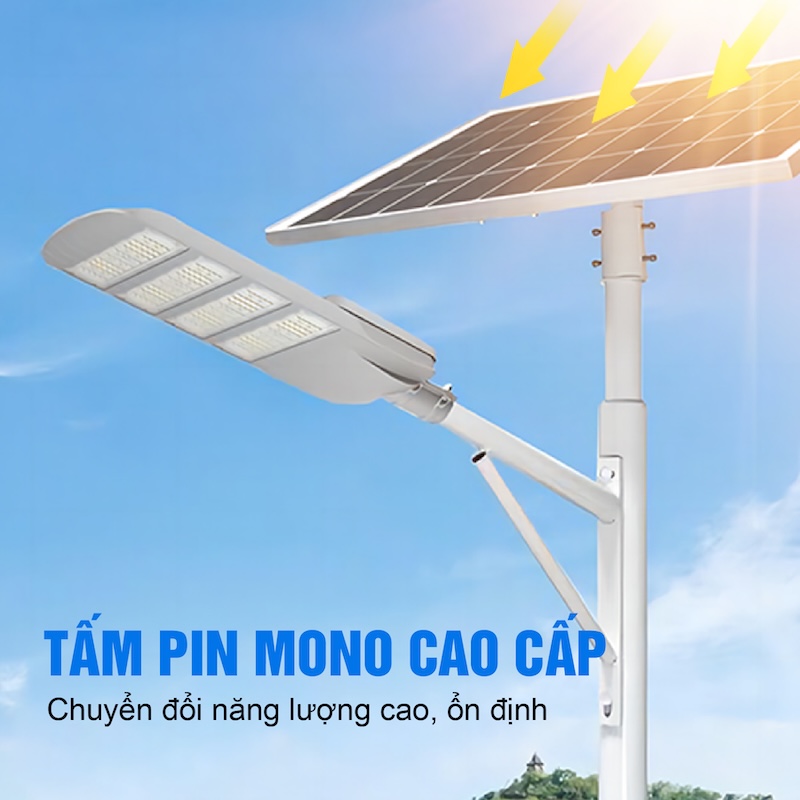 đèn đường công trình năng lượng mặt trời 80w