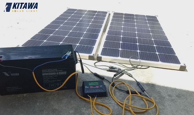 Pin năng lượng mặt trời sạc cho bình acquy