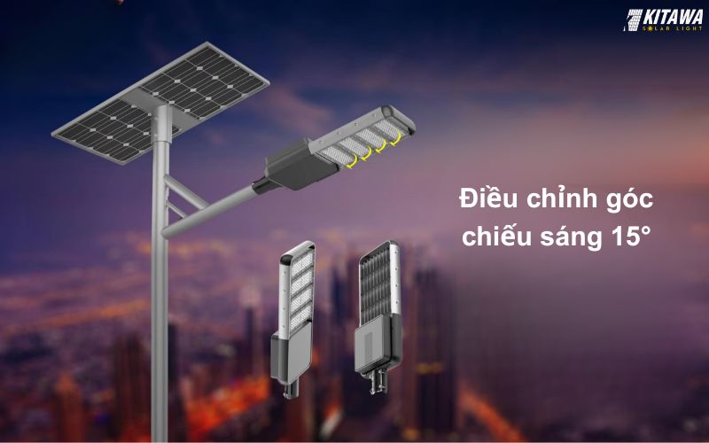 đèn đường công trình năng lượng mặt trời 100w