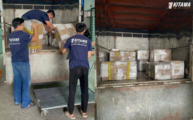 KITAWA bàn giao 100 đèn năng lượng mặt trời cho khu dân cư tại Bình Định