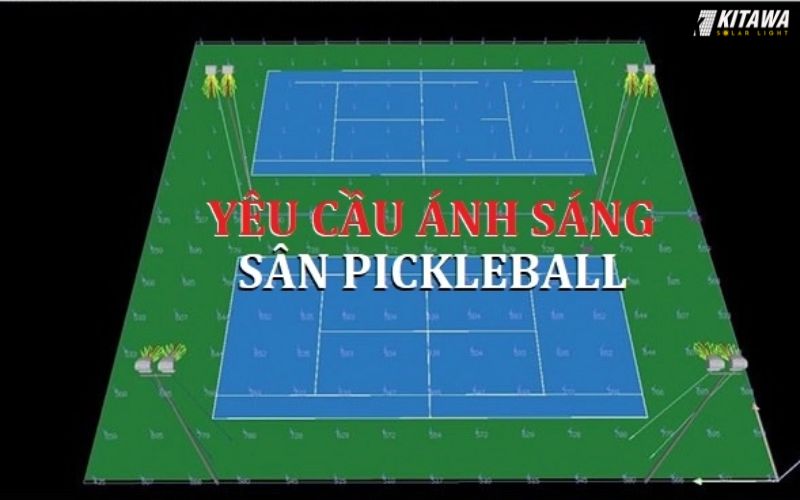 đèn pha điện cho sân Pickleball