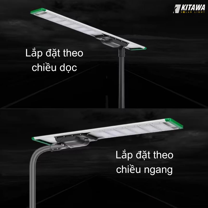 đèn liền thể công trình năng lượng mặt trời 100W