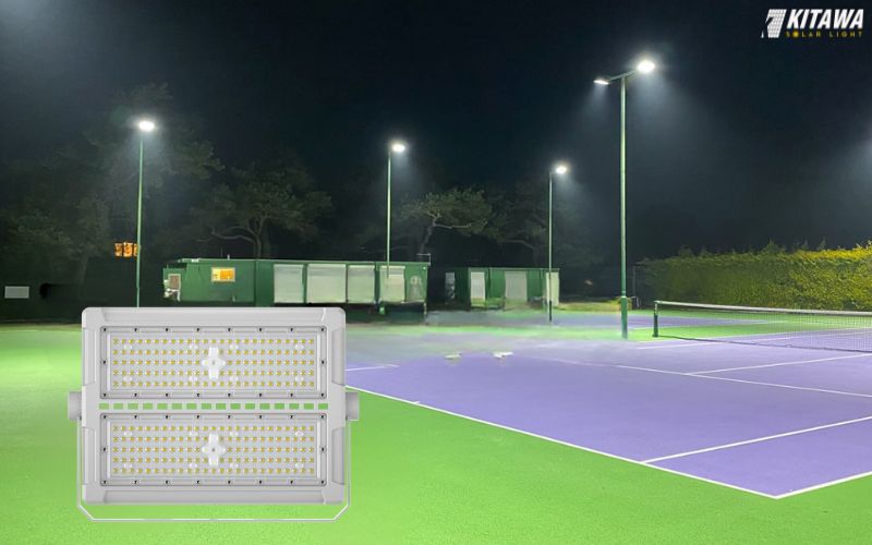 đèn pha điện cho sân Tennis