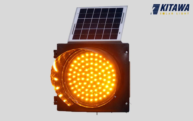 Đèn chớp vàng năng lượng mặt trời
