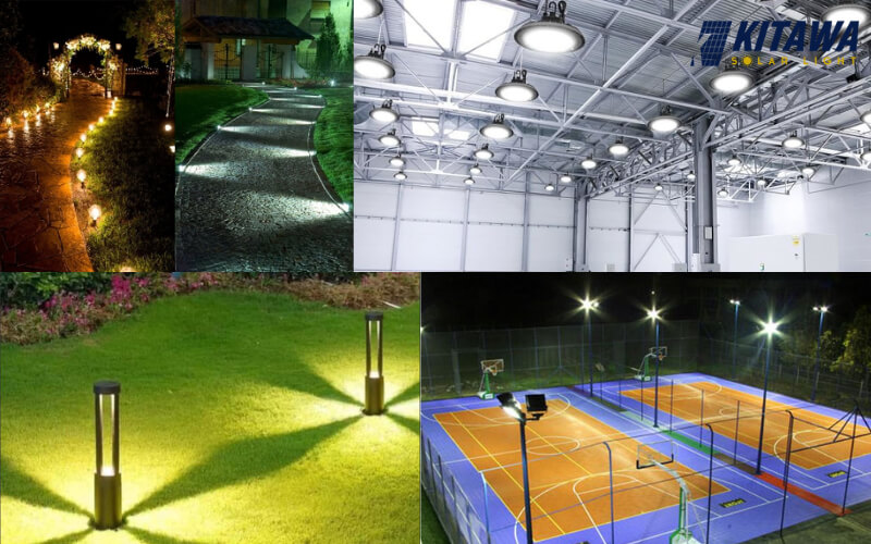 Đèn pha LED được ứng dụng để chiếu sáng ở nhiều địa điểm