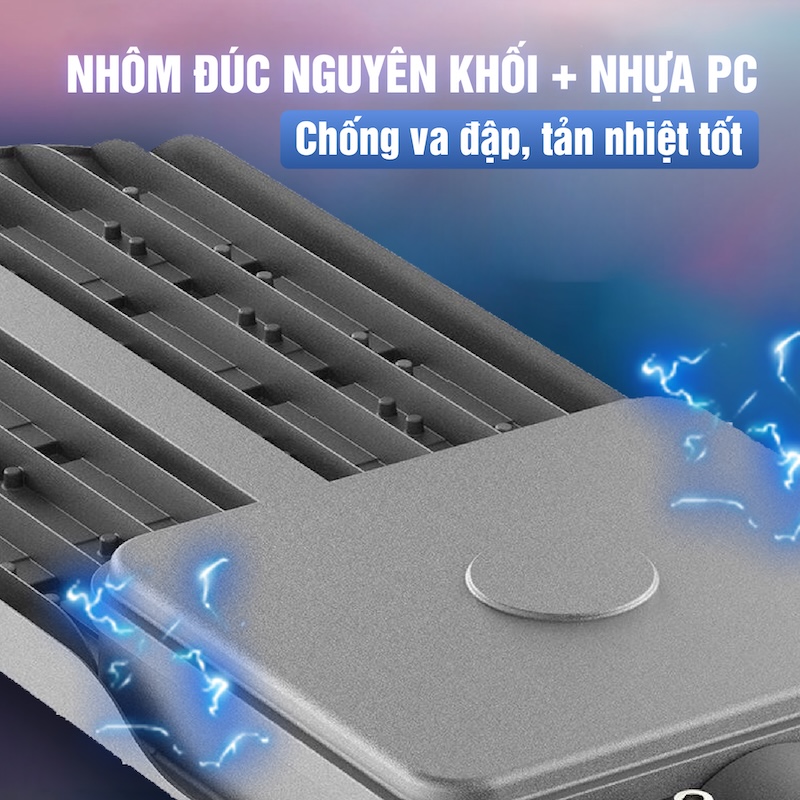 đèn đường công trình năng lượng mặt trời 80w