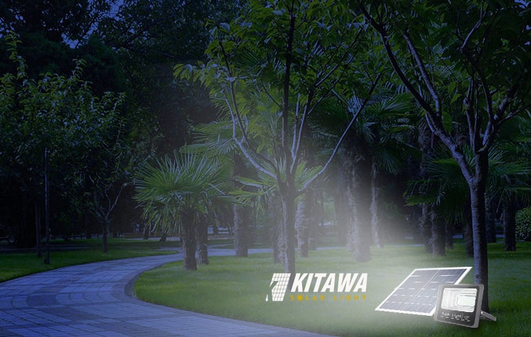 Đèn pha năng lượng mặt trời 25w Kitawa
