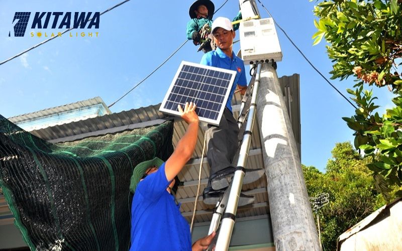 Cách lắp đặt đèn năng lượng mặt trời