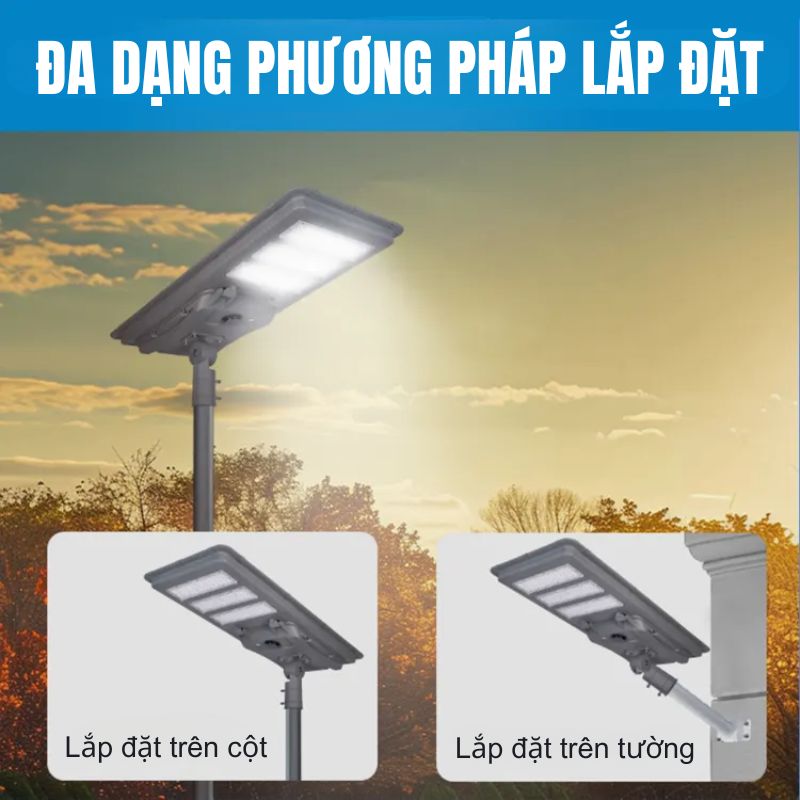 Đèn liền thể công trình năng lượng mặt trời 400W