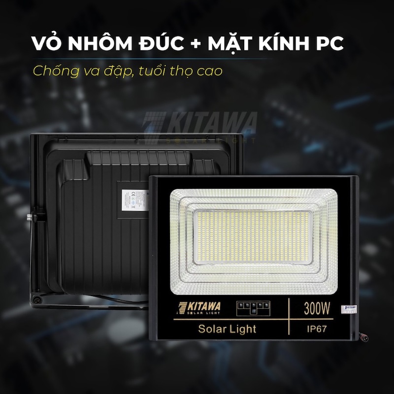 đèn pha năng lượng mặt trời 300w