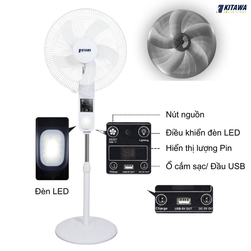 quạt năng lượng mặt trời 30w
