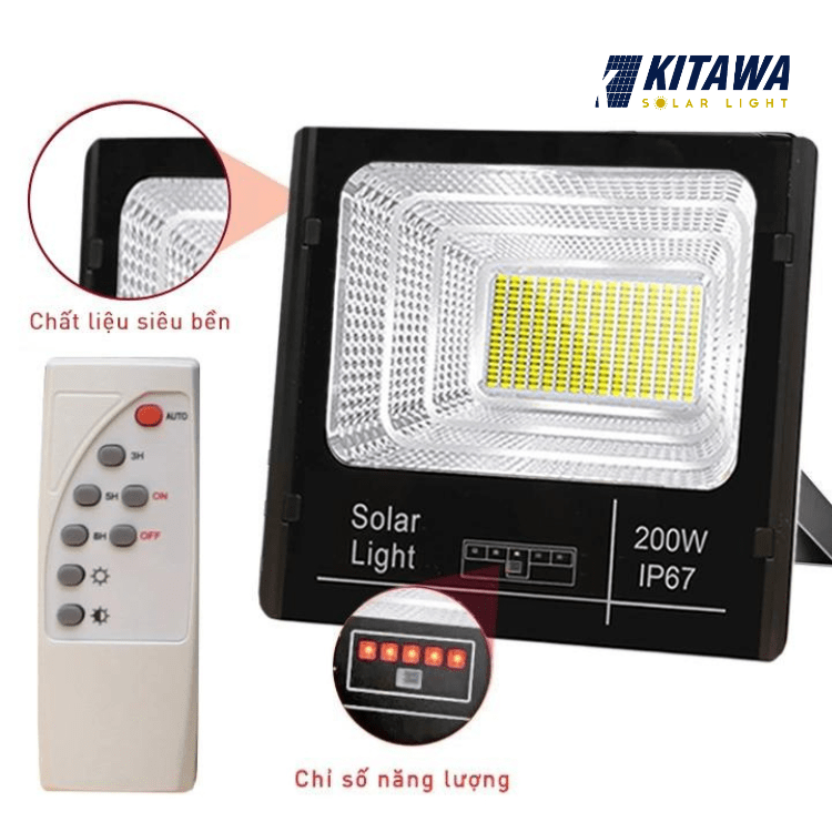 Đèn pha năng lượng mặt trời 100W DP1100 - Kitawa