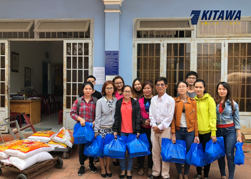 Kitawa tổ chức từ thiện tại chùa Diệu Pháp