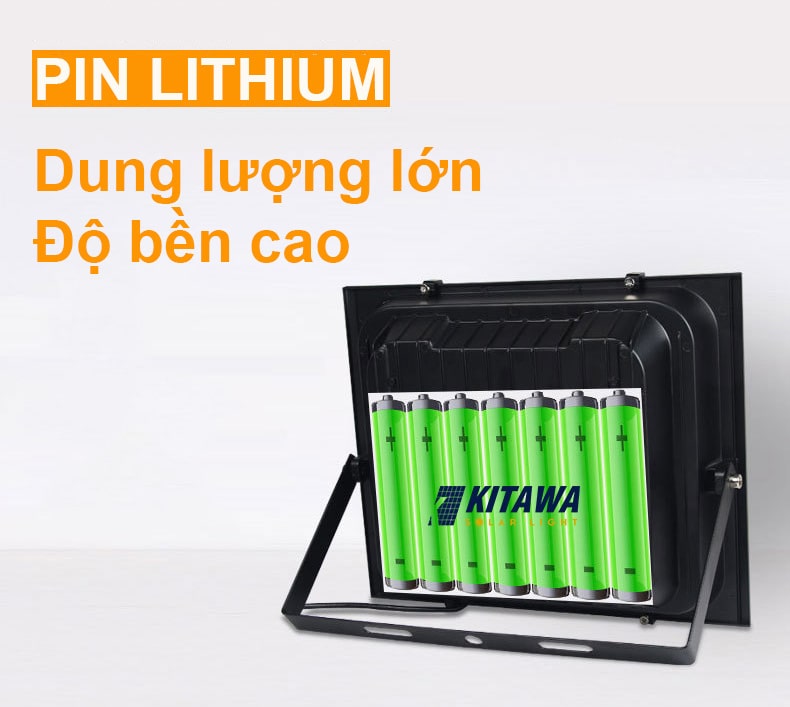 Đèn pha năng lượng mặt trời 25w Kitawa