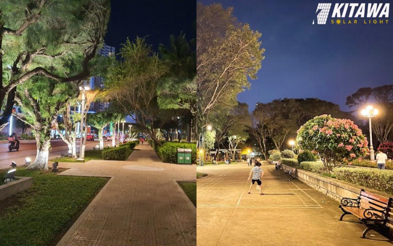 Đèn pha LED cho công viên được ứng dụng nhiều để chiếu sáng khuôn viên