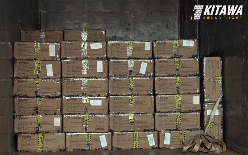 Bàn giao đèn đường năng lượng mặt trời 300W