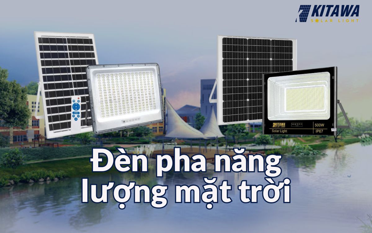 Đèn LED pha năng lượng mặt trời