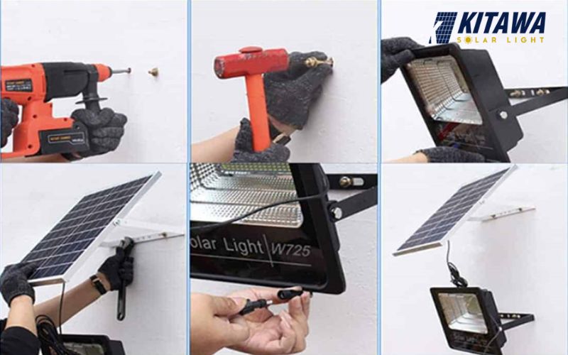 Chuẩn bị trước khi lắp đặt đèn pha LED năng lượng mặt trời