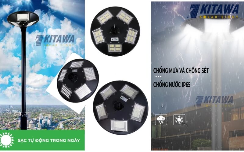 Đèn đĩa bay năng lượng mặt trời cảm ứng