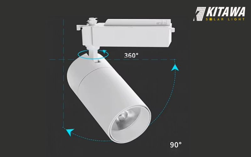 Đèn LED rọi ray với khớp xoay linh hoạt