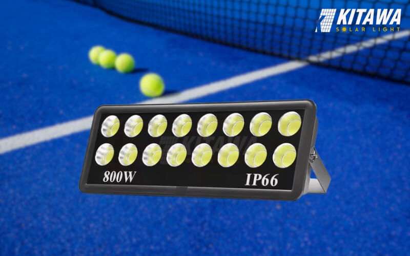 Đèn LED sân tennis 800W góc chiếu sáng rộng rãi
