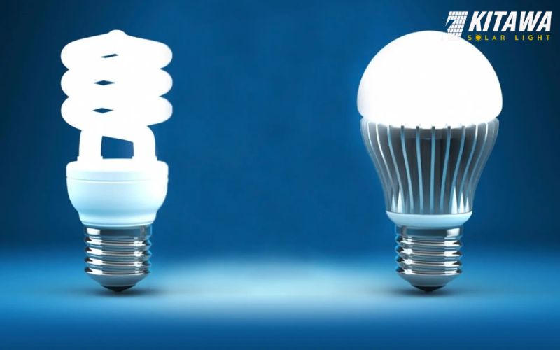 so sánh đèn LED và đèn Compact