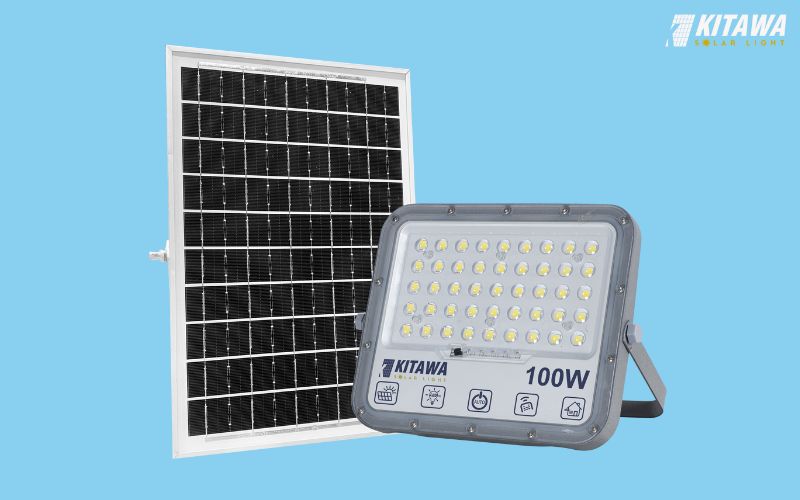 Đèn pha chống chói năng lượng mặt trời 100W