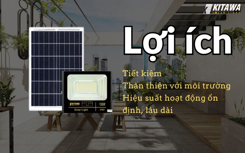 Những lợi ích của đèn năng lượng mặt trời cho sân thượng