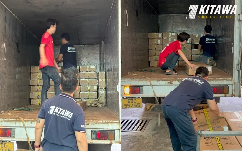 Đèn năng lượng mặt trời hỗ trợ chiếu sáng đường đi