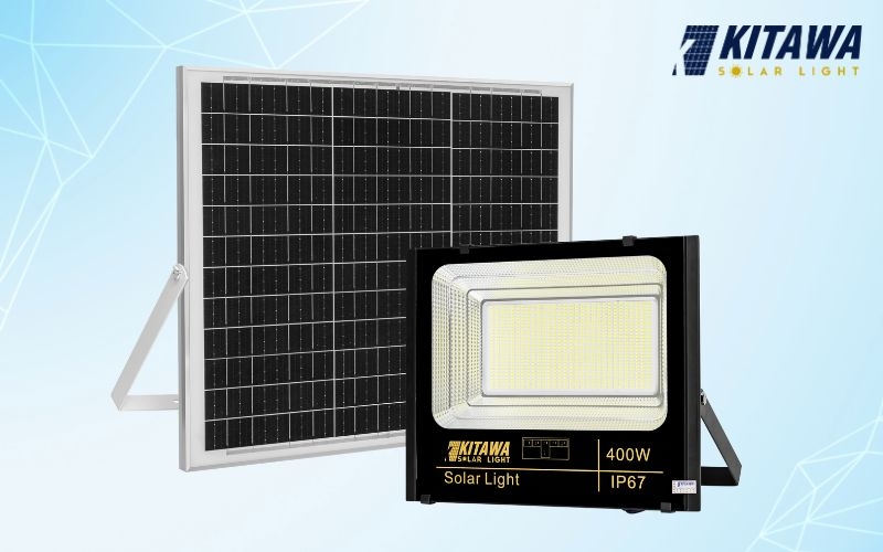 Đèn năng lượng mặt trời phát sáng nhờ tấm pin quang điện