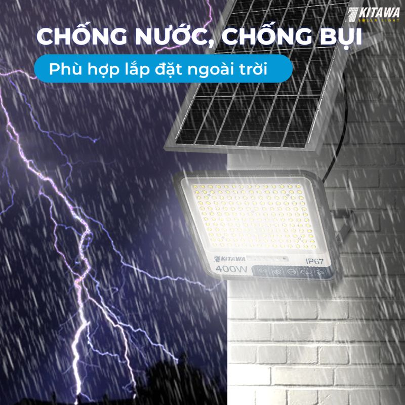 đèn pha chống chói năng lượng mặt trời 400w