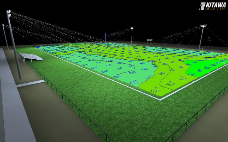 đèn pha điện cho sân bóng đá 7 người