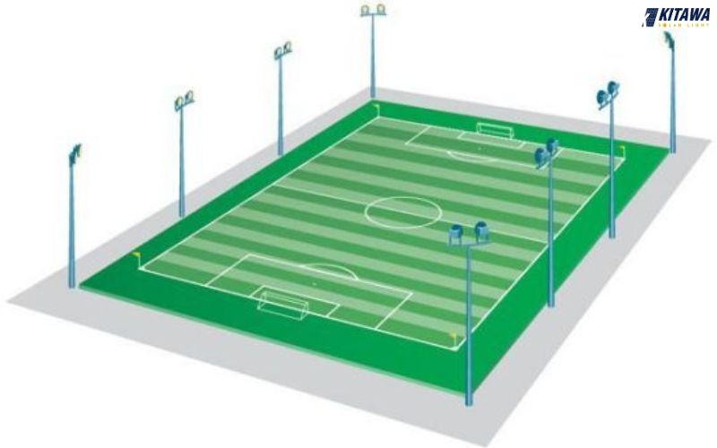 đèn pha điện cho sân bóng đá 7 người